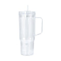 40oz Acrylic Snowglobe Tumbler w/ Handle