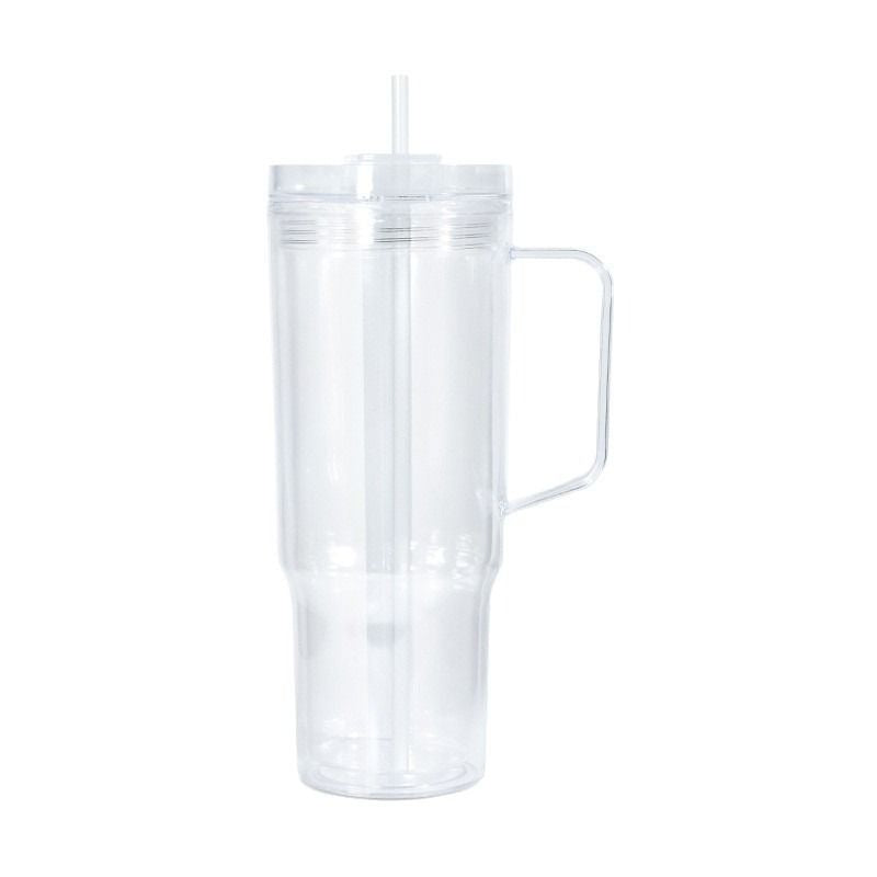40oz Acrylic Snowglobe Tumbler w/ Handle